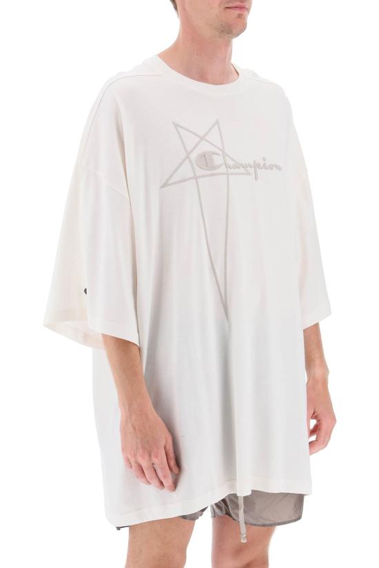 25SS 릭 오웬스 반팔 티셔츠 CM02C9229CHJEG11 panna - RICK OWENS