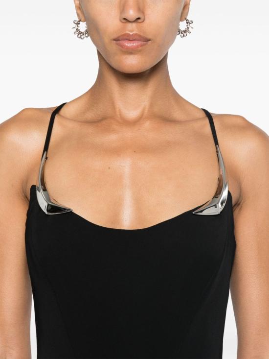  뮈글러 미디 원피스 24F1RO16284701999 black - MUGLER