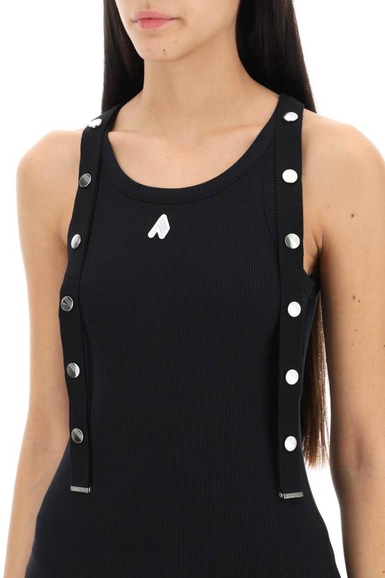  디 아티코 반팔 티셔츠 241WCT229J038100 black - THE ATTICO