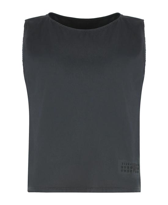 25SS MM6 메종마르지엘라 민소매 티셔츠 S62NL0053M20115900 black