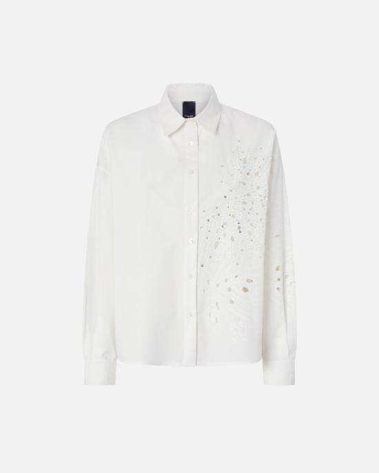 25SS 핑코 반팔 티셔츠 104915A2H0Z05 White