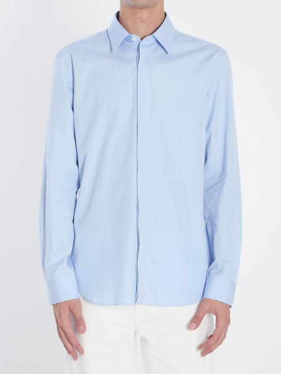 25FW 구찌 긴팔 셔츠 7174571 810659 Z7AME 4910 BLUE