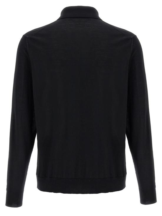 25FW 키톤 폴로 티셔츠 UMK0864K5008 Black - KITON