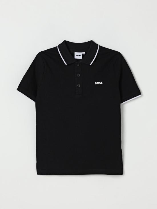 25FW [키즈] 보스 폴로 셔츠 J25P26 09B Black