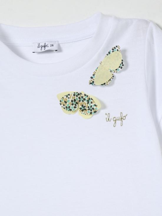 25SS [키즈] 일 구포 티셔츠 P25TS471MF001 0157 White - IL GUFO