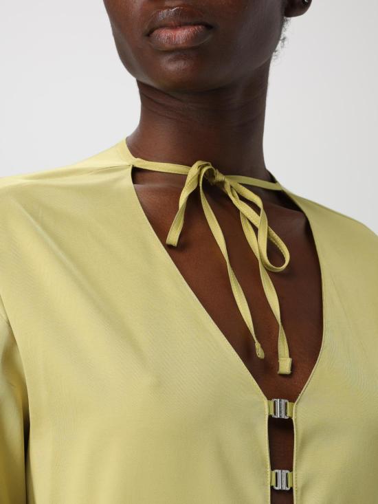 25FW 핑코 긴팔 티셔츠 105014A2GD T09 Yellow - PINKO