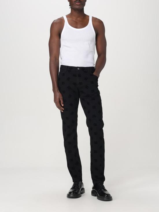 25FW 돌체앤가바나 데님 팬츠 GY07CDG8MN6 S9001 Black - DOLCE & GABBANA