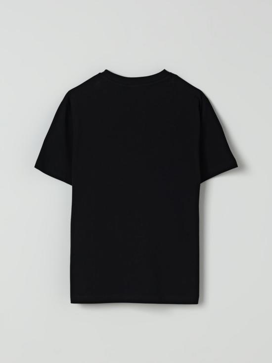 25SS [키즈] 모스키노 티셔츠 HGM060LBA11 60100 Black - MOSCHINO
