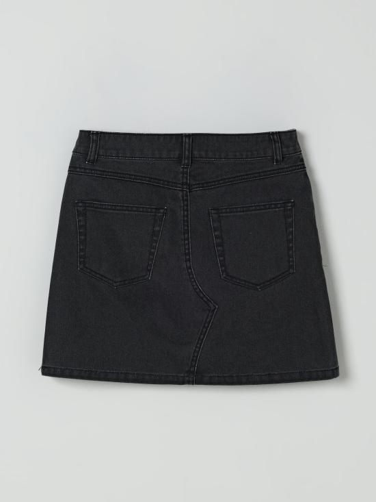 25FW [키즈] 모스키노 스커트 HAJ03MLOA14 60100 Black - MOSCHINO