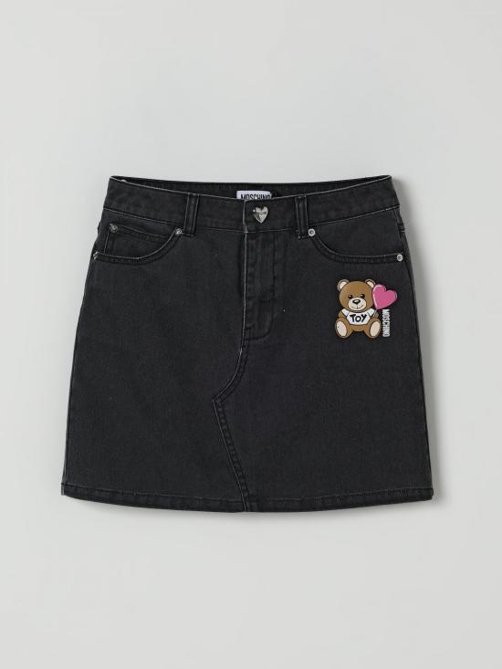 25FW [키즈] 모스키노 스커트 HAJ03MLOA14 60100 Black
