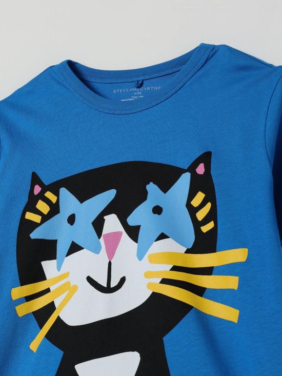 25SS [키즈] 스텔라 맥카트니 티셔츠 TW8B61Z0434 612 Gnawed Blue - STELLA MCCARTNEY