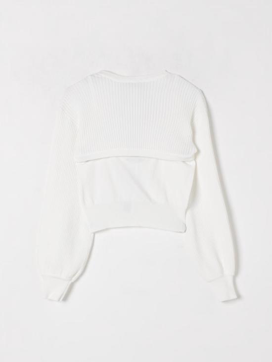 25SS [키즈] 트윈셋 풀오버 251GJ3QW6 00808 White - TWINSET