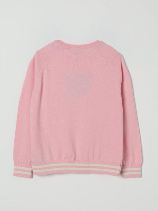 25SS [키즈] 모스키노 풀오버 HUW015LHE43 50209 Pink - MOSCHINO