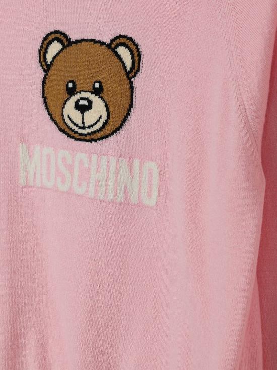 25SS [키즈] 모스키노 풀오버 HUW015LHE43 50209 Pink - MOSCHINO