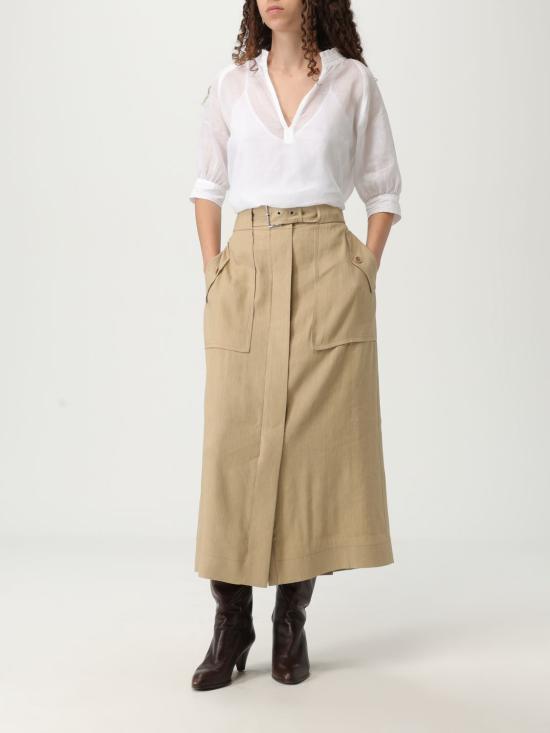 25SS 알베르타 페레티 롱 스커트 01041620 0081 Beige - ALBERTA FERRETTI