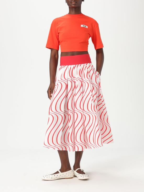 25SS 엠에스지엠 스커트 3842MDD09257352 18 Red - MSGM