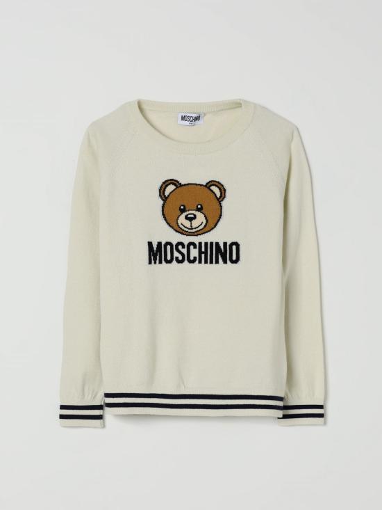 25SS [키즈] 모스키노 풀오버 HUW015LHE43 10063 White