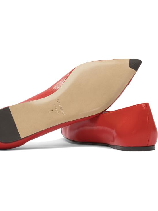 25FW 살바토레 페라가모 플랫 슈즈 0784991 Red - SALVATORE FERRAGAMO