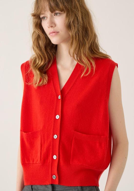  데미리 뉴욕 베스트 데밀리 주니 캐시미어 조끼 - DEMYLEE