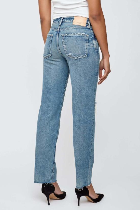  마우지 데님 팬츠 무시 에지미어 스트레이트 진 - MOUSSY