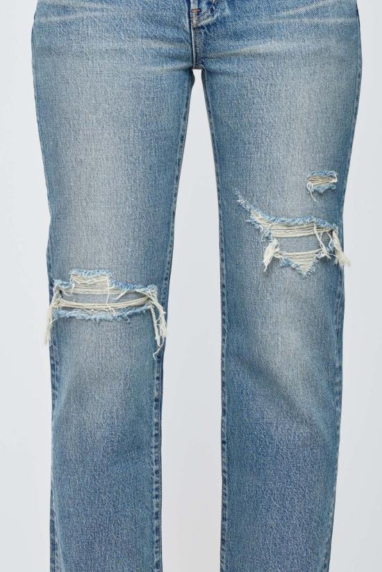  마우지 데님 팬츠 무시 에지미어 스트레이트 진 - MOUSSY