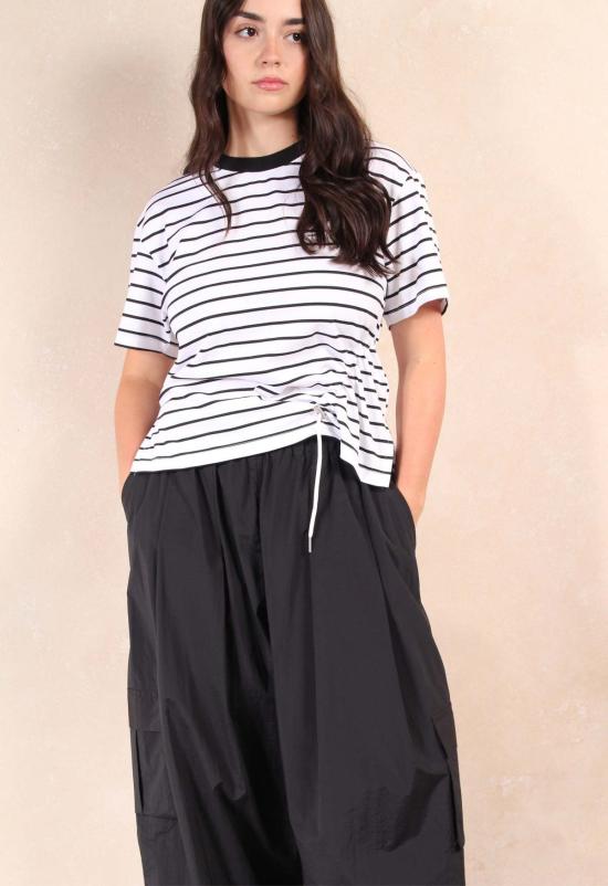  더 엔케이씨 스토어 반팔 티셔츠 Nkc 스토어 타니아 스트라이프 탑 - The NKC Store