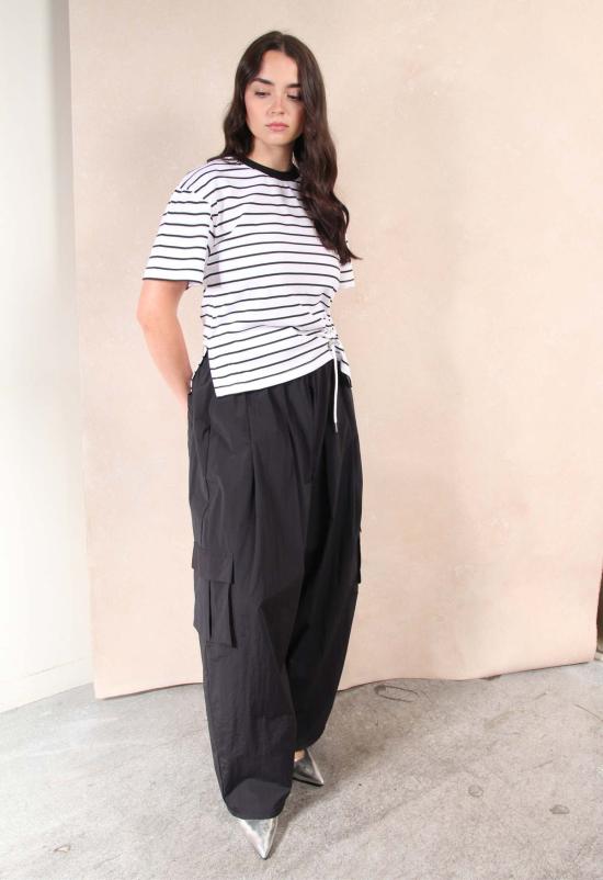  더 엔케이씨 스토어 반팔 티셔츠 Nkc 스토어 타니아 스트라이프 탑 - The NKC Store