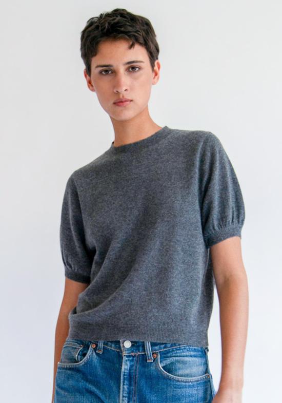  데미리 뉴욕 반팔 티셔츠 데밀리 틸다 캐시미어 탑 - DEMYLEE