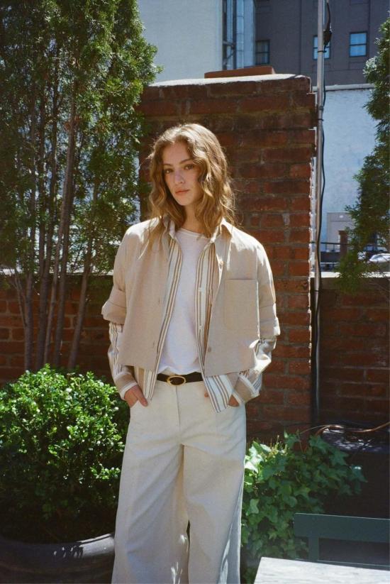  티더블유피 스트레이트 팬츠 Twp Dee's 코튼 리넨 트윌 아이보리 팬츠 - TWP