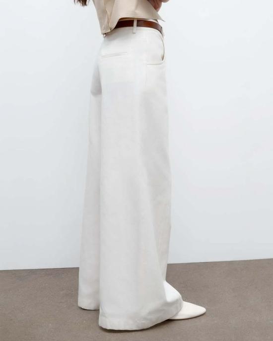 티더블유피 스트레이트 팬츠 Twp Dee's 코튼 리넨 트윌 아이보리 팬츠 - TWP