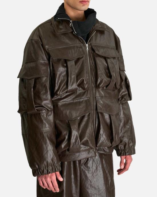  드리스 반 노튼 가죽 자켓 Dries Van Noten Vow Bis 재킷 - DRIES VAN NOTEN