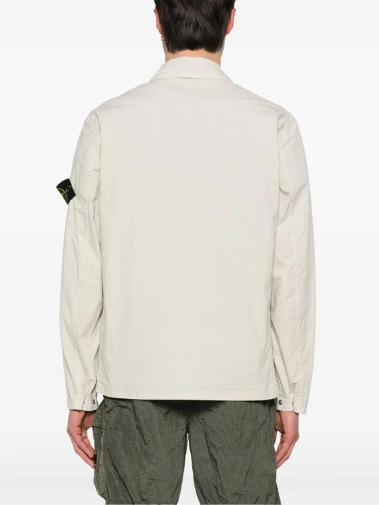  스톤 아일랜드 밀 스펙 스트레치 립스탑-TC 오버셔츠 K1S15 1200012 S0063 V0095 SAND DOM - STONE ISLAND