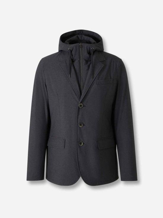 25FW 에르노 스트레치 컴포트 나일론 리조트 블레이저 GA00018UR12742S 9490GRIS Grey