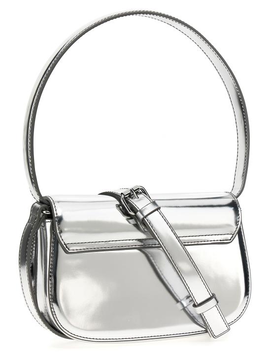 26FW 디젤 1DR 숄더백 인 미러드 레더 X08396PS202H0535 Silver - DIESEL