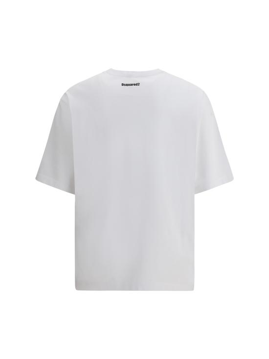25FW 디스퀘어드2 반팔 티셔츠 S74GD1479D20033 100 WHITE - DSQUARED2
