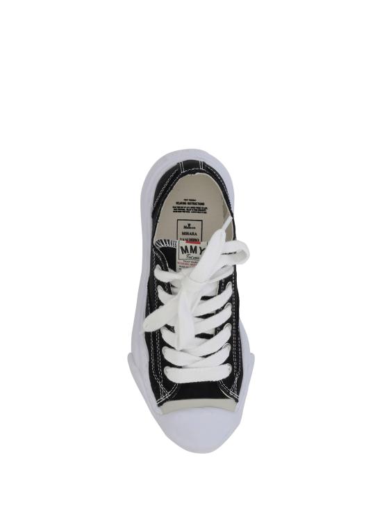 26SS 메종 미하라 야스히로 행크 OG 솔 캔버스 로우탑 A05FW702 BLACK - MAISON MIHARA YASUHIRO