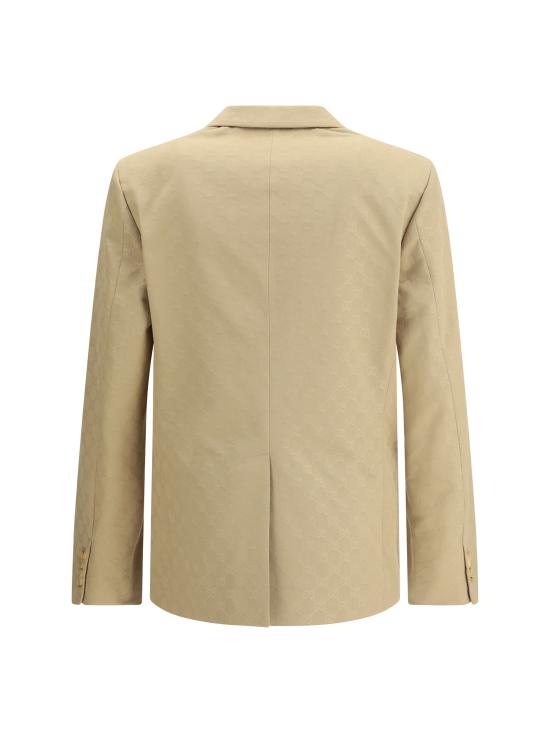 25FW 구찌 코튼 개버딘 자카드 자켓 827953Z7AP6 2159 BEIGE - GUCCI