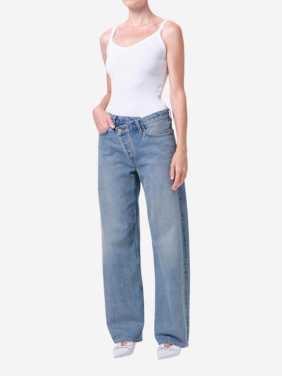  에이골디 민소매 티셔츠 아골데 조던 탱크 화이트 - AGOLDE