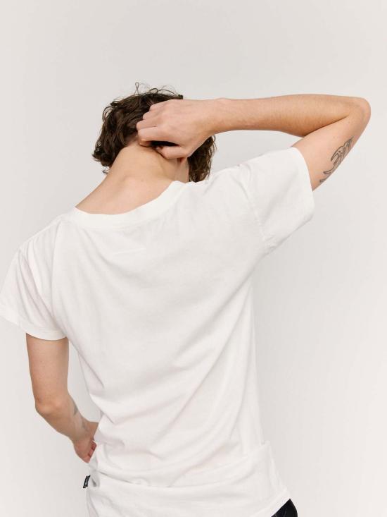  MM6 메종마르지엘라 반팔 티셔츠 Mm6 메종 마르지엘라 패치워크 슬림 티셔츠 - MM6 MAISON MARGIELA