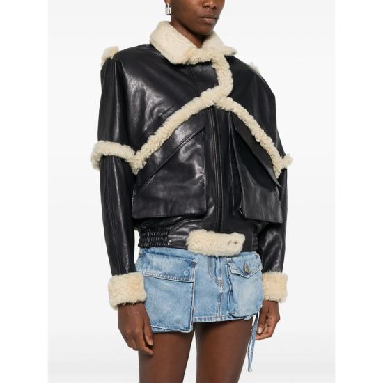 25FW 마그다뷰트림 가죽 자켓 SKORA 10 NAVY BLUE - MAGDA BUTRYM