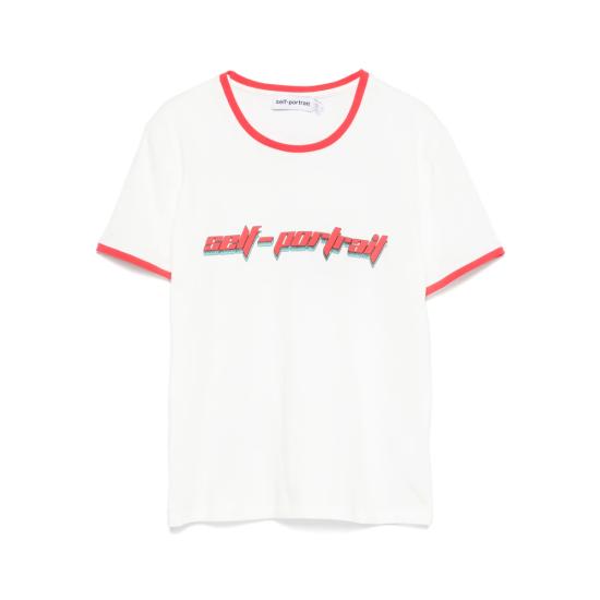 25FW 셀프 포트레이트 반팔 티셔츠 PF25 109TB W WHITE