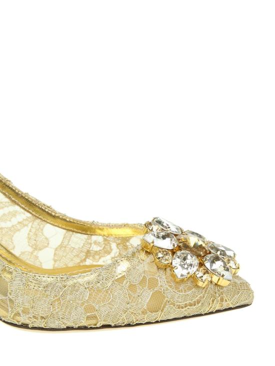 26SS 돌체앤가바나 Lurex lace rainbow 펌프스 CD0066AE63780997 Gold - DOLCE & GABBANA