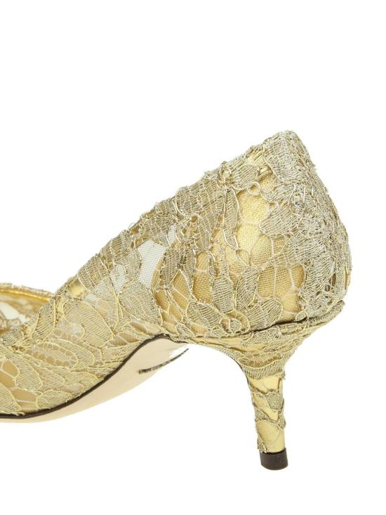 26SS 돌체앤가바나 Lurex lace rainbow 펌프스 CD0066AE63780997 Gold - DOLCE & GABBANA