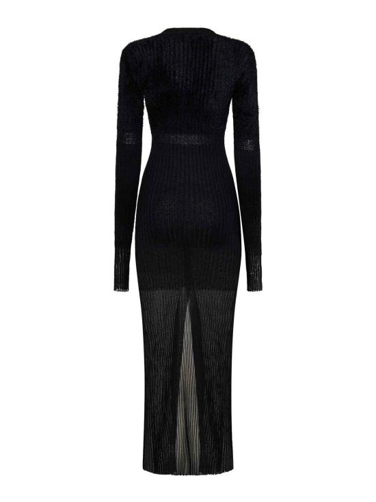 25FW 디 아티코 미디 스커트 247WCM178KMIX4629 Black - THE ATTICO