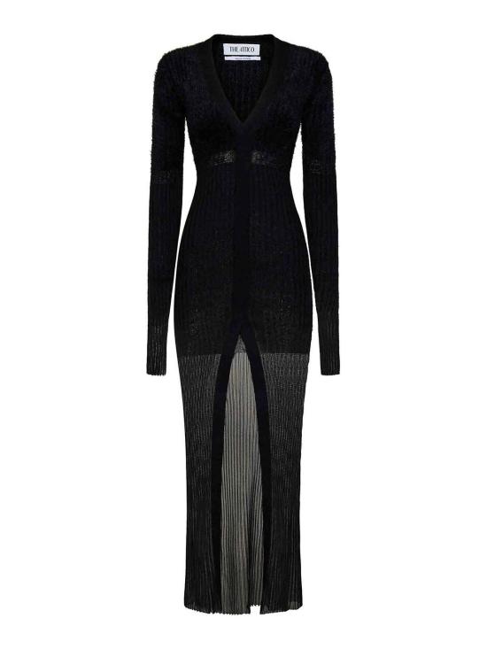 25FW 디 아티코 미디 스커트 247WCM178KMIX4629 Black