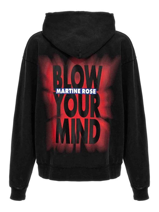  마틴로즈 후드 티셔츠 MRSS24602BLPIBM Black - MARTINE ROSE