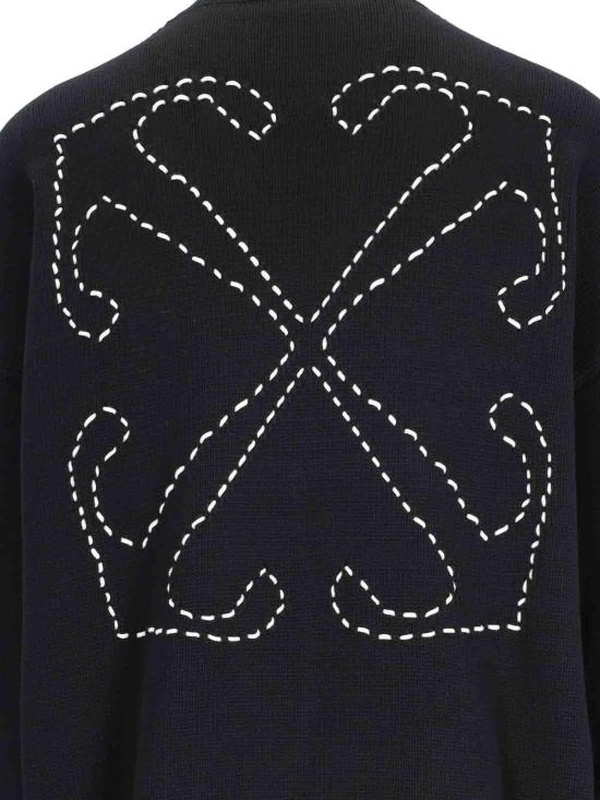  오프화이트 스웨터 OMHE191C99KNI0011061 Black - OFF WHITE