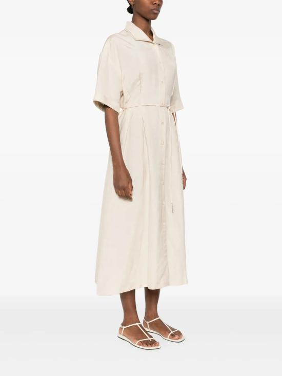 25SS 파비아나 필리피 / 여성 숏 슬리브 롱 원피스 ABDC02F101H5470155 Beige BPG - FABIANA FILIPPI