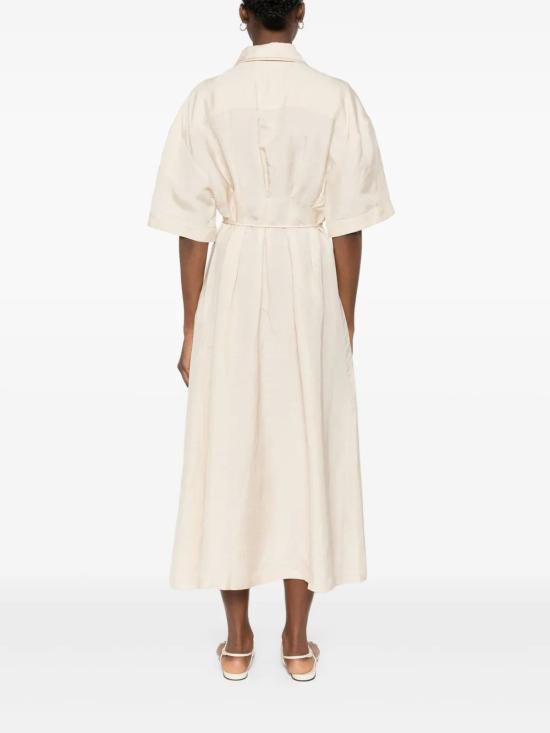 25SS 파비아나 필리피 / 여성 숏 슬리브 롱 원피스 ABDC02F101H5470155 Beige BPG - FABIANA FILIPPI