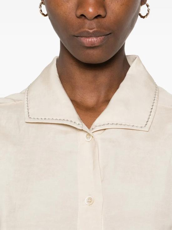 25SS 파비아나 필리피 / 여성 숏 슬리브 롱 원피스 ABDC02F101H5470155 Beige BPG - FABIANA FILIPPI